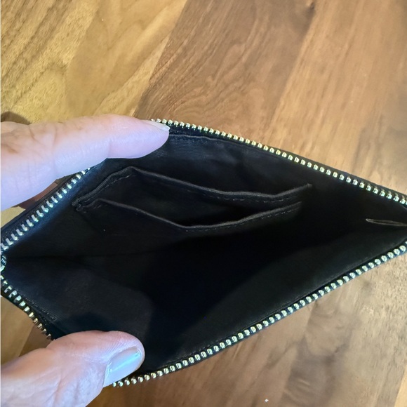 Coach Glitter Wristlet in Navy with Silver Flecks - Picture 3 of 3